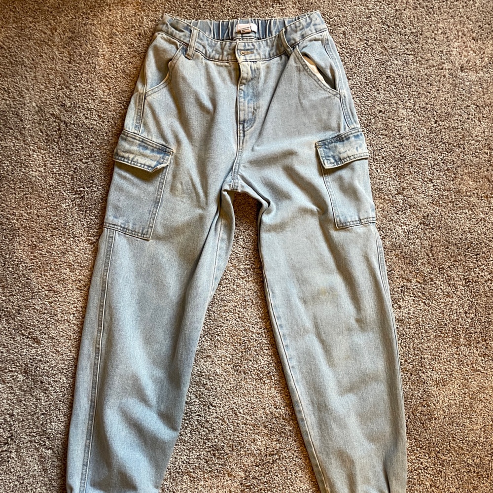 Forever 21 Light Blue Denim Joggers